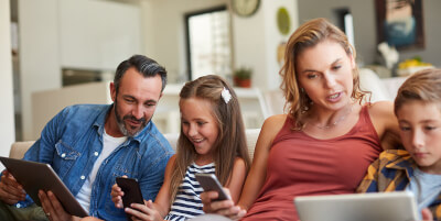 Family on mobile devices