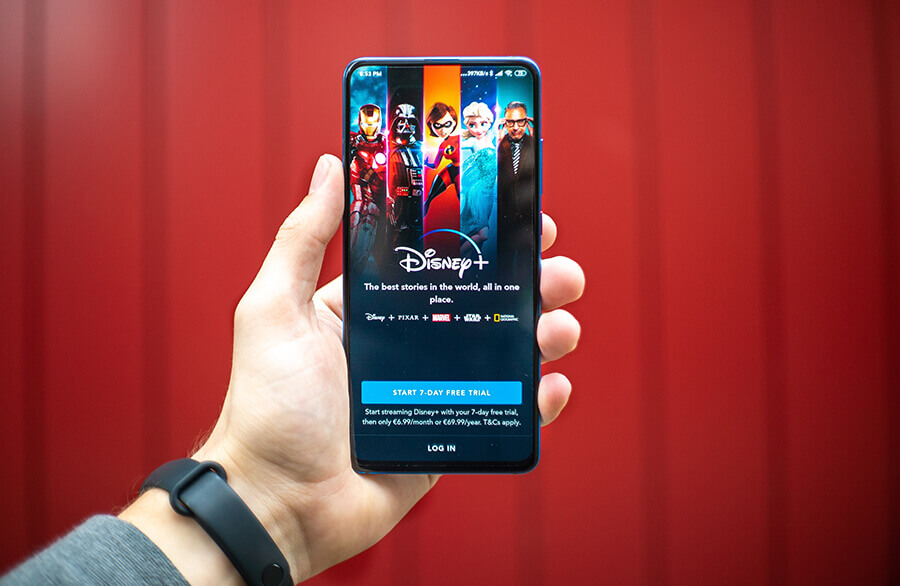 Disney+ App on mobile