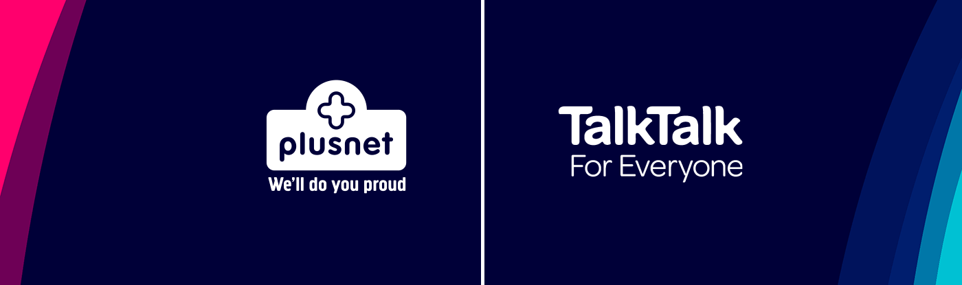 Plusnet and TalkTalk logos