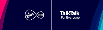 Virgin Media and TalkTalk logos