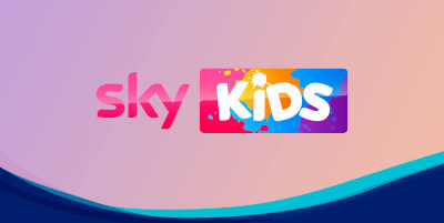 Sky Kids branded banner