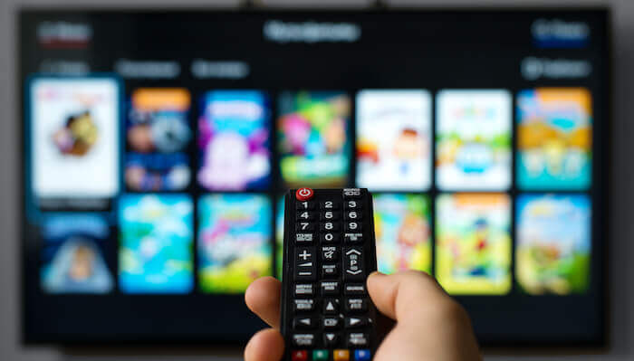 Using video apps on a smart tv