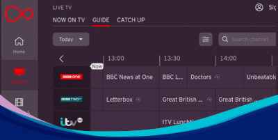 Virgin Media channels