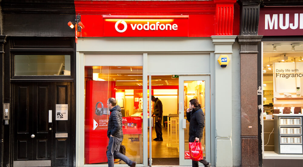 A Vodafone shop
