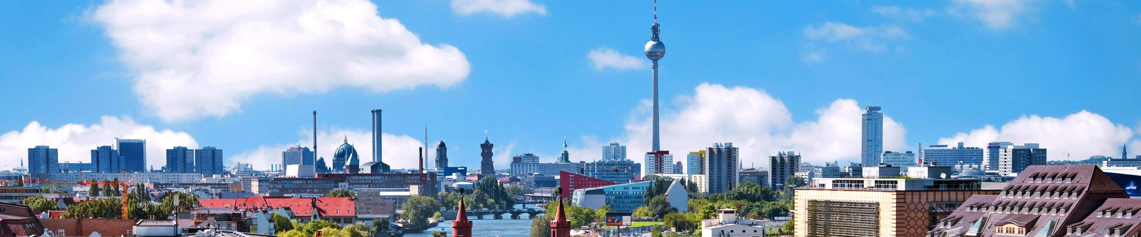 Aerial photo berlin skyline